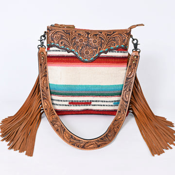 ADBGS192BX American Darling Hand Tooled Saddle Blanket Genuine Leather Women Bag Western Handbag Purse
